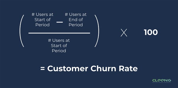 Customer Churn Rate Formula