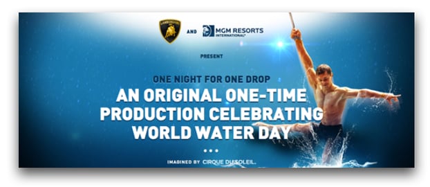 Cirque Du Soleil, One Drop Foundation, world water day, cleeng ppv, vod