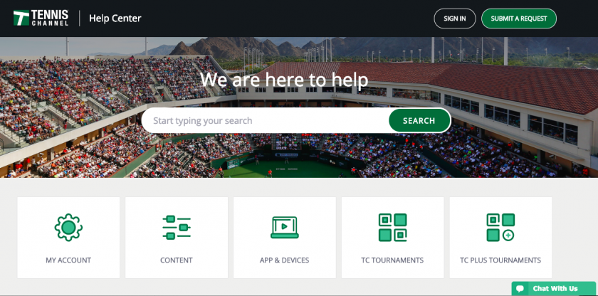 Tennis Channel Help Center - powered by Cleeng