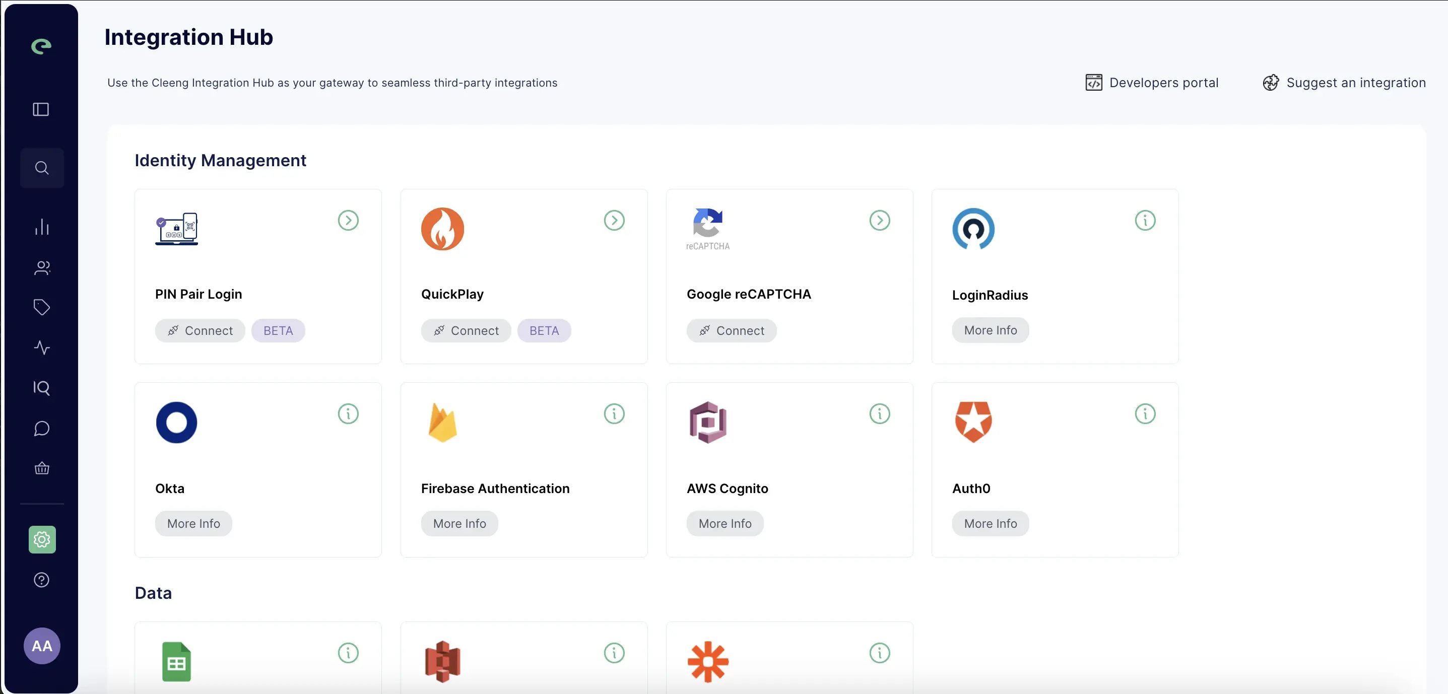 Integration Hub library Cleeng