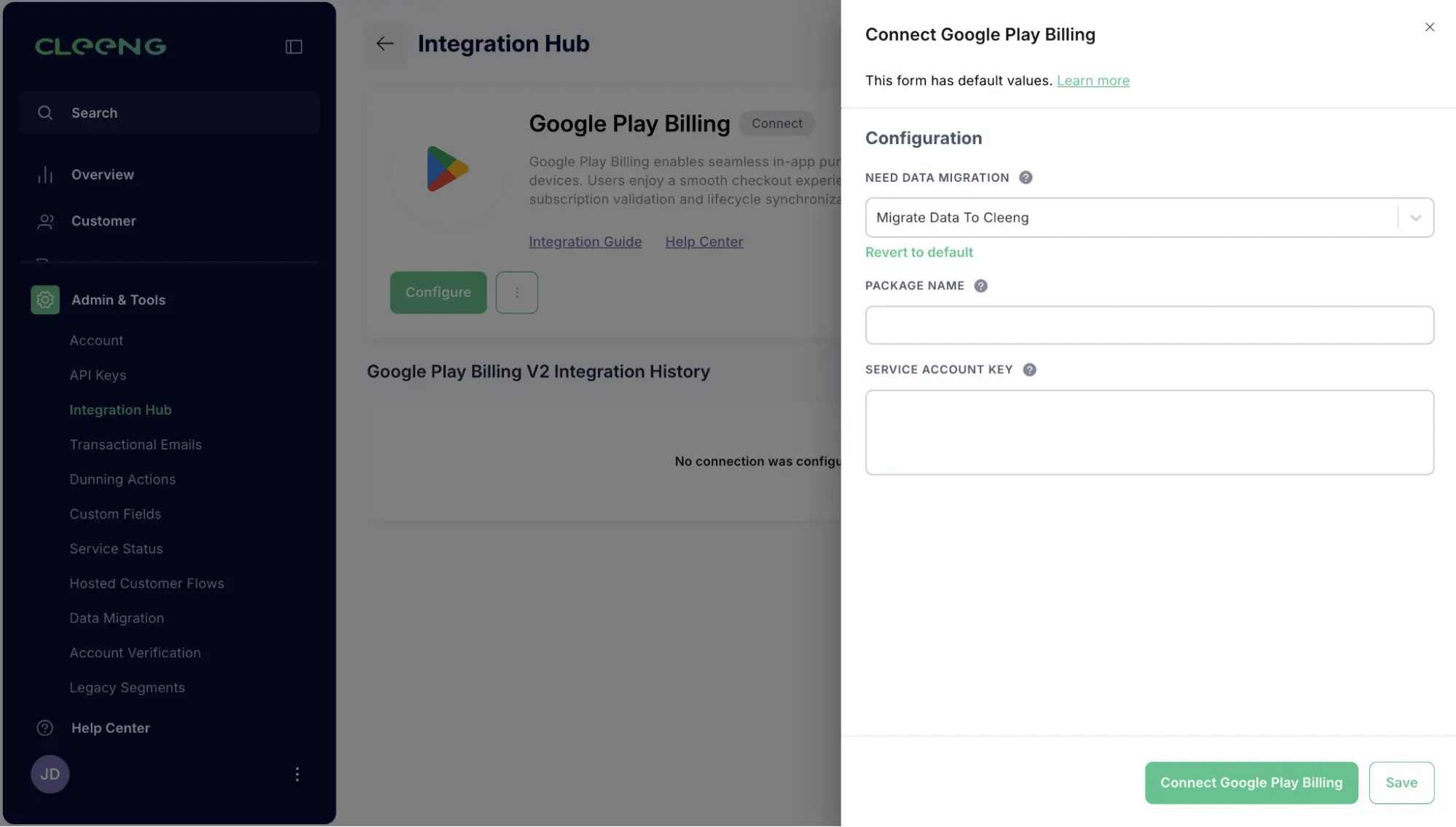 google connector cleeng