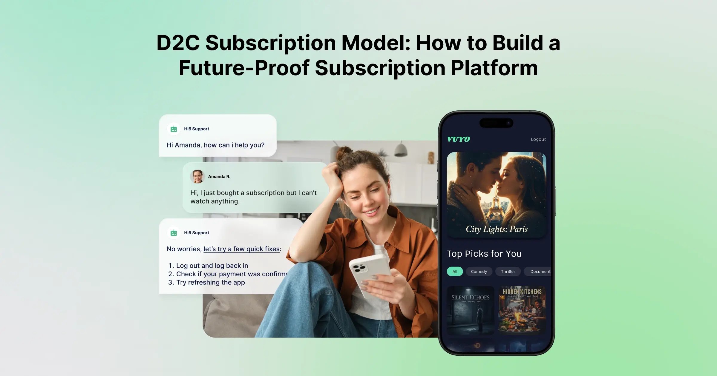 how to build a d2c subscription model