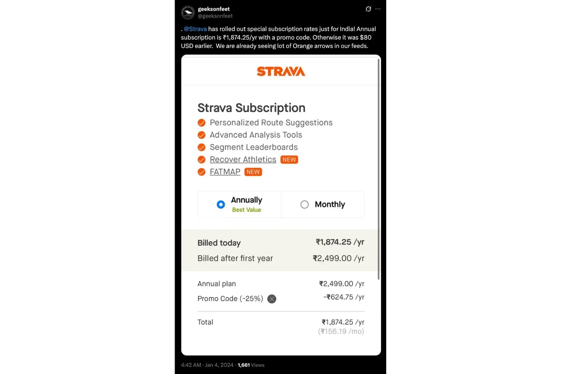 strava localized pricing example