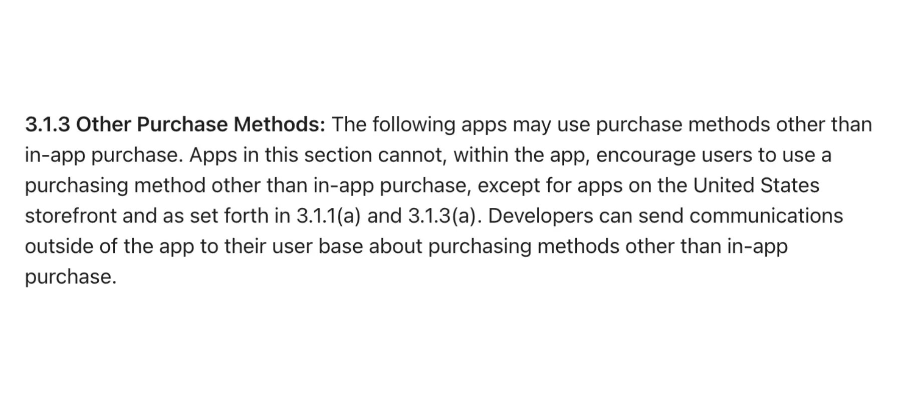 update app review guidelines following ios ruling 2025