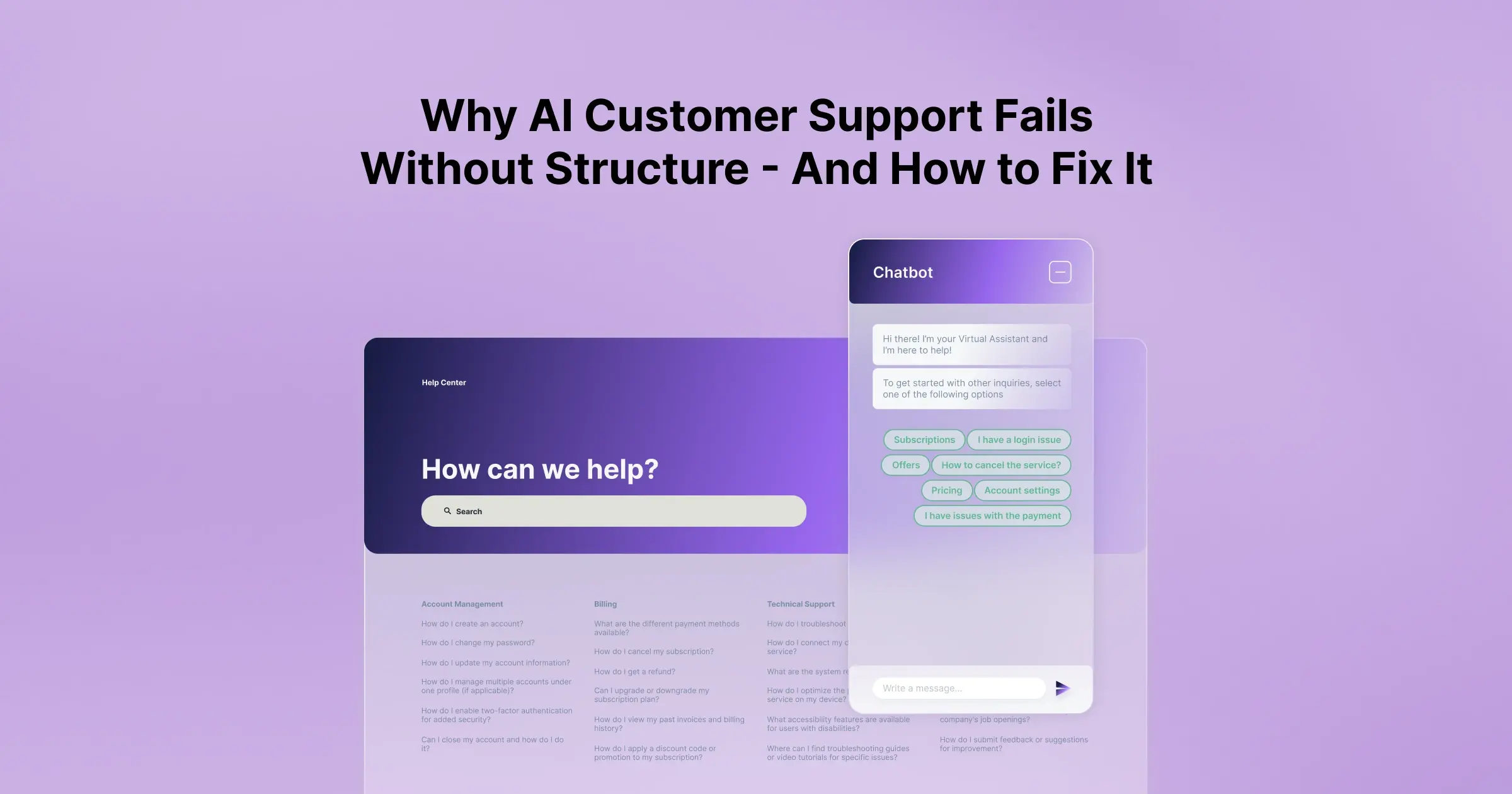 Why AI Customer Support Fails Without Structure - And How to Fix It