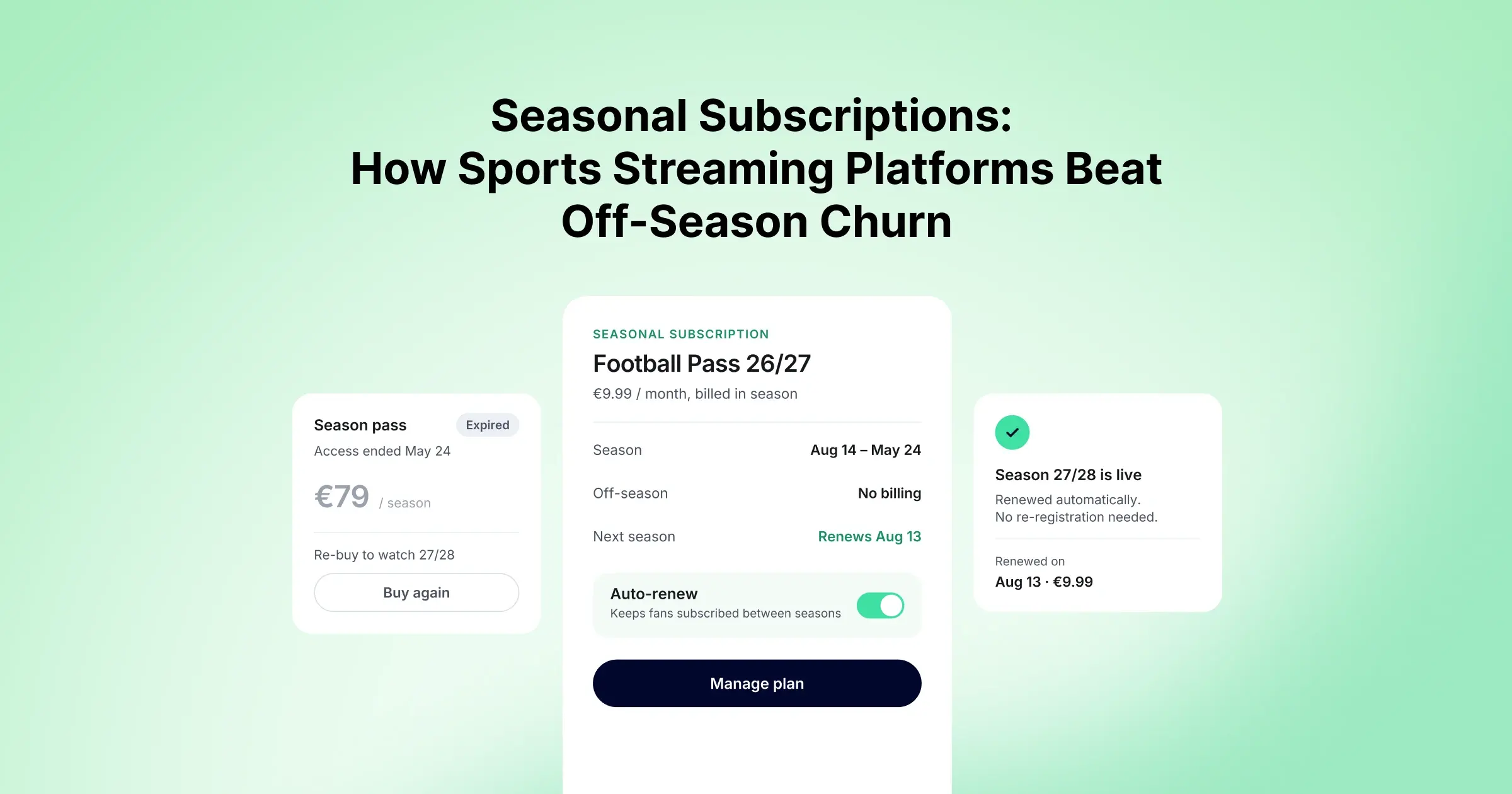 Seasonal Subscriptions: How Sports Streaming Platforms Beat Off-Season Churn